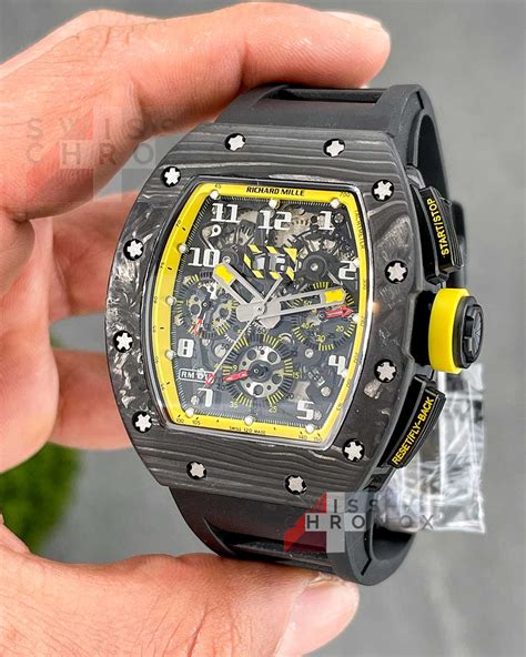 richard mille rm011 yellow|Richard Mille felipe massa price.